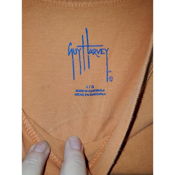 A Guy Harvey Men's Fishing T-shirt Tropical Marlin Conservationalist Size L - Picture 3 of 7